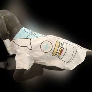 Dog Pet Doctor Costume with Medical Theme